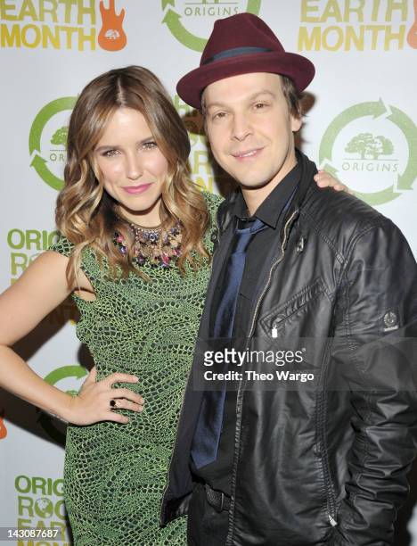 Actress and host of Origins Rocks Earth Month Sophia Bush and singer-songwriter Gavin DeGraw attend the third annual Origins Rocks Earth Month...