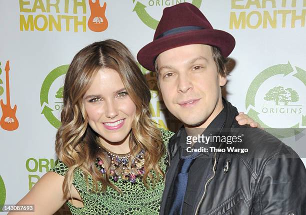 Actress and host of Origins Rocks Earth Month Sophia Bush and singer-songwriter Gavin DeGraw attend the third annual Origins Rocks Earth Month...