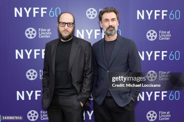 Fausto Russo Alesi and Fabrizio Gifuni attend a screening of "Exterior Night" during the 60th New York Film Festival at the Francesca Beale Theater...