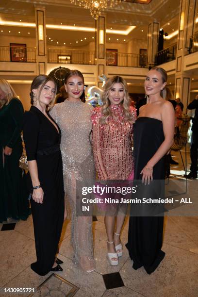 Mrs. Bella, Ana Johnson, Kisu and Liz Kaeber attend the Tribute to Bambi 2022 at Hotel Berlin on October 5, 2022 in Berlin, Germany.
