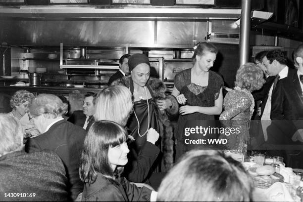 Eartha Kitt and her daughter, Kitt McDonald , attend a party at Gallagher's in New York City on March 1, 1978.