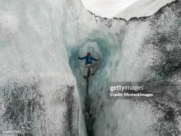 Crevasse Fall Inside Crevasse Photos and Premium High Res Pictures - Getty Images