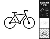 Bike. Icon for design. Easily editable