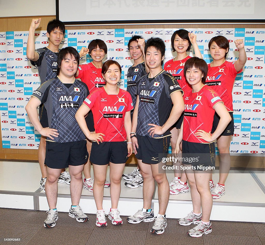 Japan Table Tennis National Team Press Conference