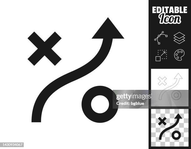 stockillustraties, clipart, cartoons en iconen met strategy. icon for design. easily editable - vermijden