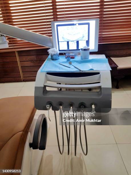 digital x-ray of human teeth viewer unit system, medicine and surgical equipment. - pakistan hospital stock pictures, royalty-free photos & images