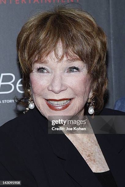 Actress Shirley MacLaine arrives at the premiere Of "Bernie" at ArcLight Cinemas on April 18, 2012 in Hollywood, California.