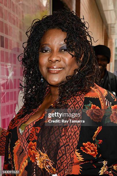 Actress Loretta Devine enters the "Wendy Williams Show" taping at the AMV Studios on April 18, 2012 in New York City.