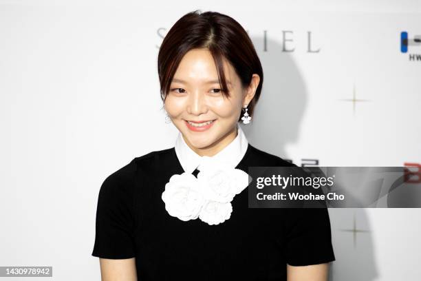 Esom attends the Hand-printing ceremony before the 2022 Buil Film Awards during the 27th Busan International Film Festival at Signiel Busan on...