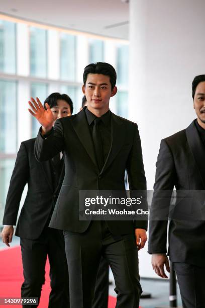 Ok Taec-yeon attends the 2022 Buil Film Awards during the 27th Busan International Film Festival at Signiel Busan on October 06, 2022 in Busan, South...