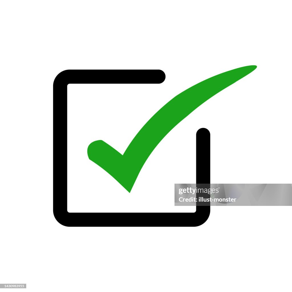 Emphasize Box Emphasis Check Mark Check Box Vector High-Res Vector Graphic - Getty Images