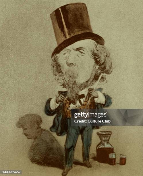 Giuseppe Rovani-from caricature by Cima. RV: Italian writer, 1818-1874. Verdi p. 167