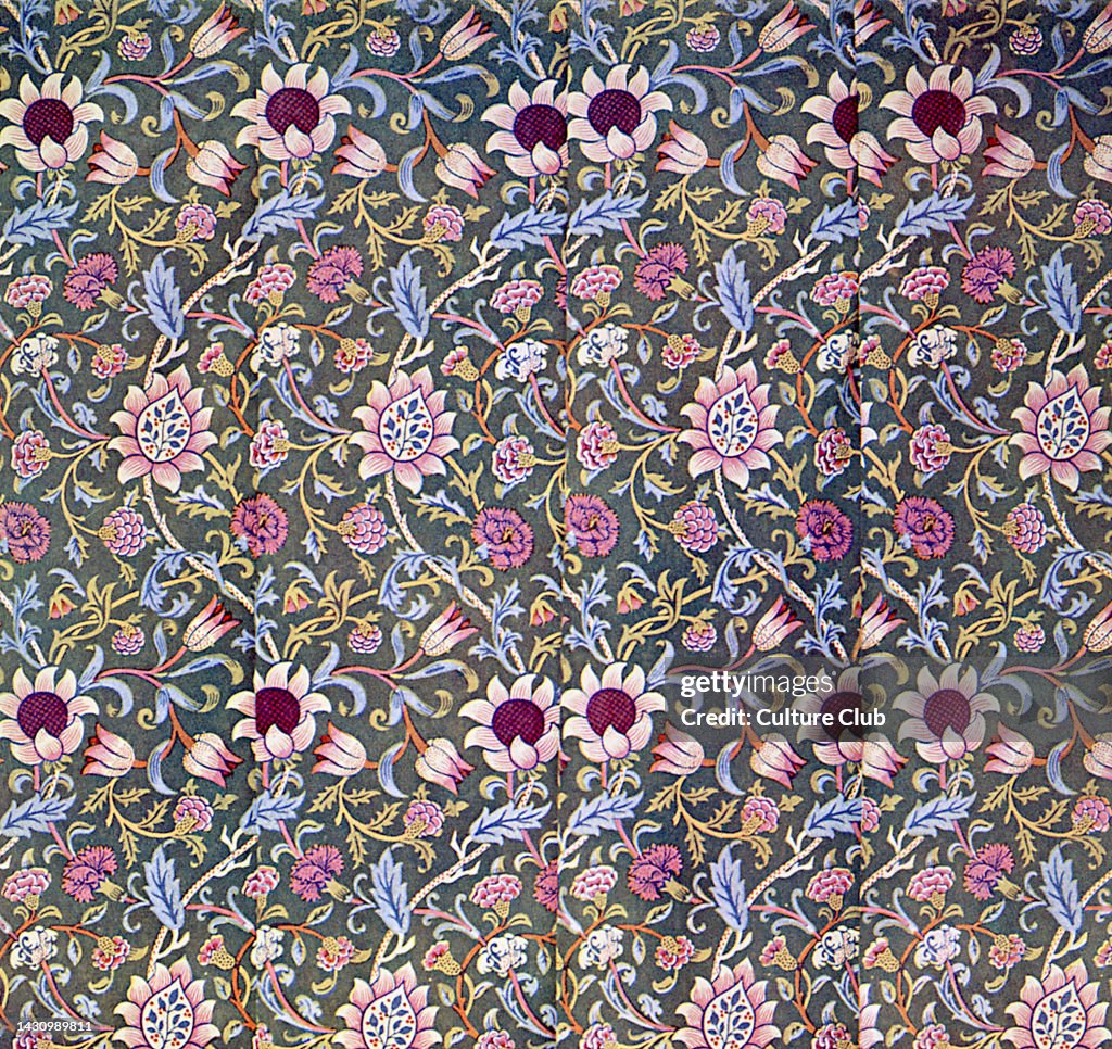 Design for ' Evenlode' chintz, by William Morris for Morris & Co, Ltd ...