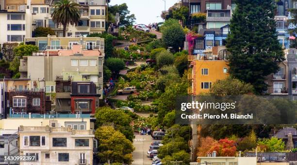 san francisco - lombard street san francisco stock-fotos und bilder