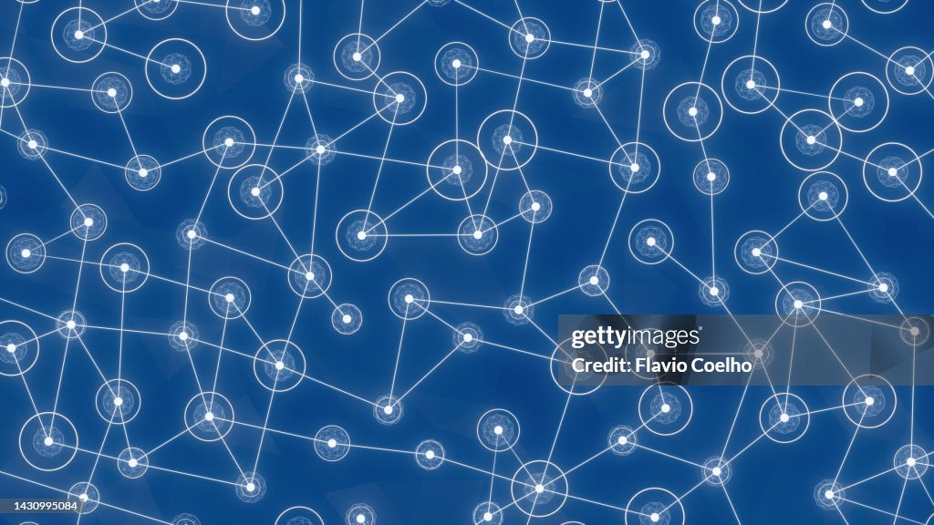 Decentralization concept abstract pattern