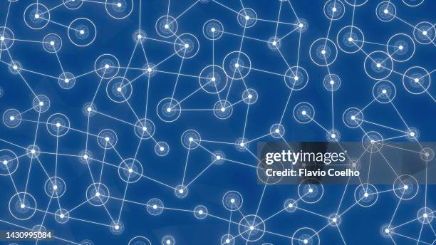 decentralization concept abstract pattern - cloud computing illustration stock pictures, royalty-free photos & images