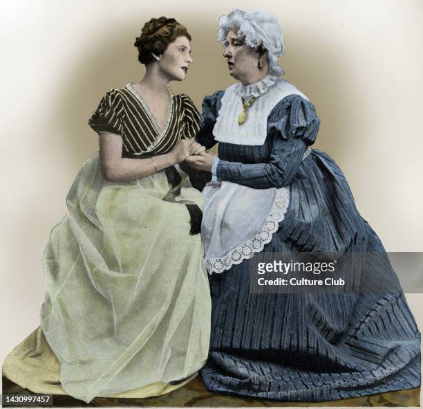 Jane , broken hearted over Bingley, is comforted by her aunt. From Gilbert Miller 's production of 'Pride and Prejudice' by Jane Austen, the St....