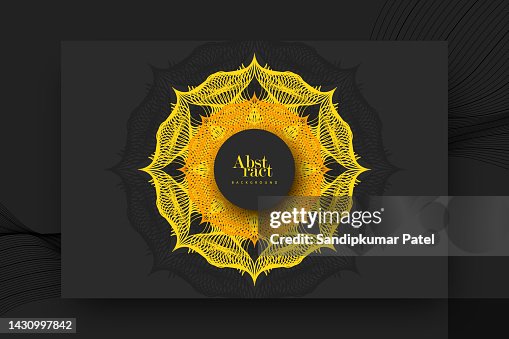 Abstract floral circular pattern design Abstract floral circular pattern design