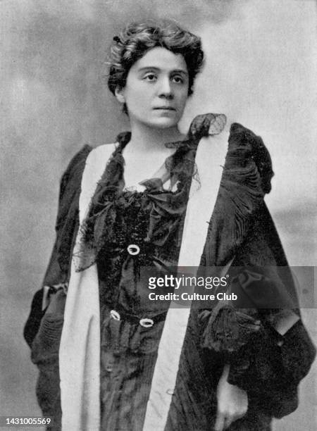 Eleonora Duse as Magda in Heimat by Hermann Sudermann, March 1896. Italian actress 3 October 1858-21 April 1924 Bookman 1986 NY