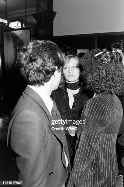 Patti D'Arbanville attends a party at La Coupole restaurant in Paris, France, on March 16, 1977.