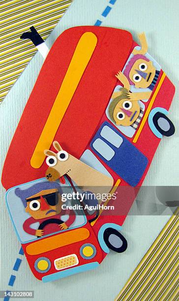 crazy bus - curitiba stock illustrations stock illustrations