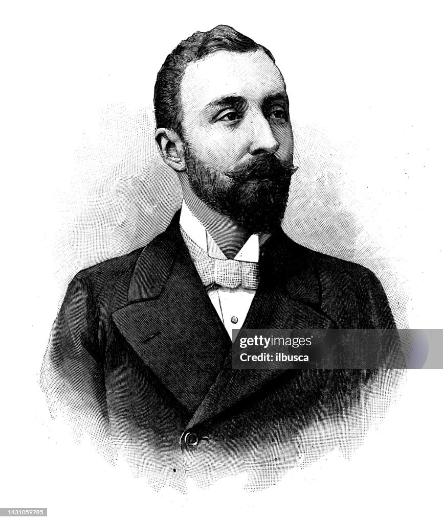 Antique image: Prince Francis Joseph of Battenberg
