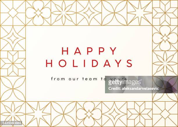 abstract graphic holiday card background - holiday border stock illustrations