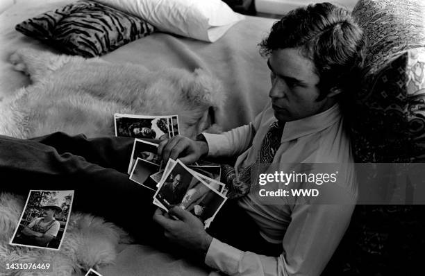 Jamie Auchincloss answers questions during an interview in his apartment.