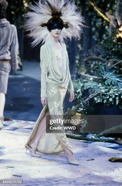 Model Erin O'ConnorThis Collection was designed by Givenchy couture designer Alexander McQueen