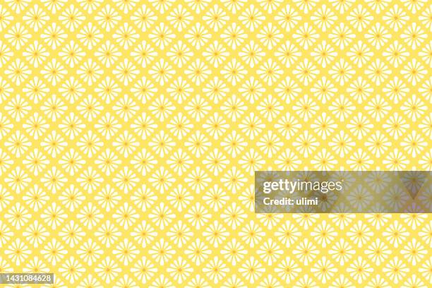 seamless pattern - flower flat lay stock illustrations