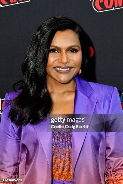 Mindy Kaling attends the Velma panel during New York Comic Con 2022 on October 06, 2022 in New York City.