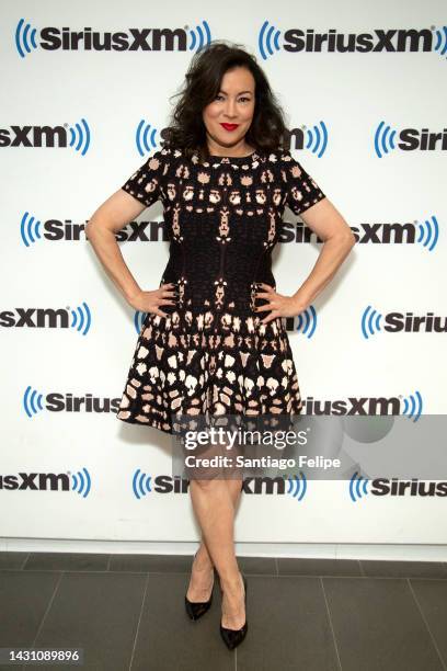 Jennifer Tilly visits SiriusXM Studios on October 06, 2022 in New York City.