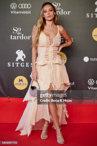 Spanish actress Ester Exposito attends opening red carpet during Day 1 of Sitges Film Festival 2022 on October 06, 2022 in Sitges, Spain.