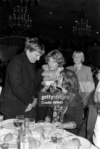 Oskar Werner, Maria Schell, Antje Weisgerber, and Oliver Schell attend the New York City premiere of "Voyage of the Damned," including a benefit...