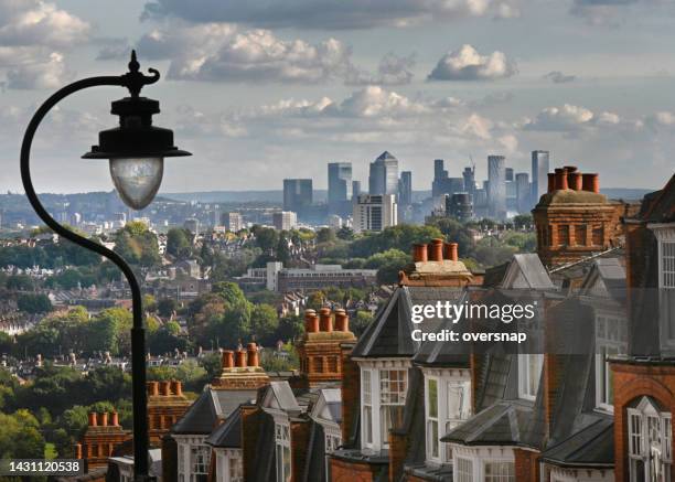 london homes and offices - tower hamlets stock pictures, royalty-free photos & images