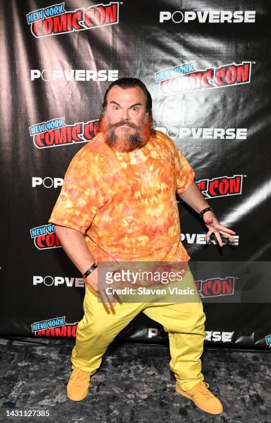 Jack Black attends THE SUPER MARIO BROS MOVIE presented by Nintendo, Illumination, and Universal Pictures during New York Comic Con at Jacob Javits...