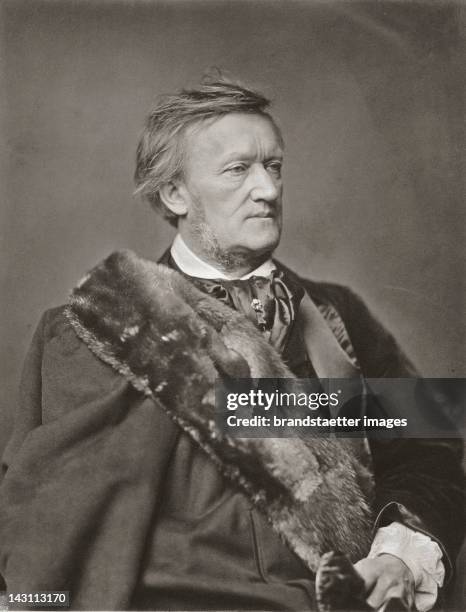 Richard Wagner . Heliography by Hanfstaengl. Photography.