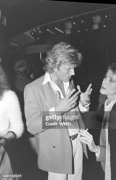 Peter Martins attends a party, ceelbrating the opening of the Twyla Tharp/David Byrne Broadway show "The Catherine Wheel," at Studio 54 in New York...