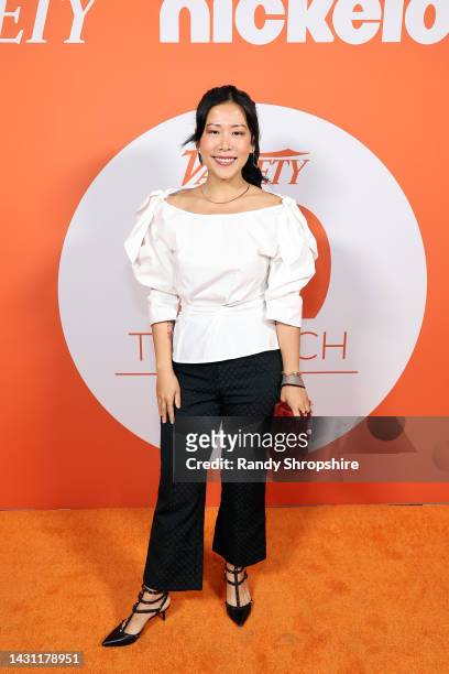 Honoree Domee Shi attends Variety's 10 Animators to Watch presented by Nickelodeon at Nickelodeon Animation Studio on October 06, 2022 in Burbank,...