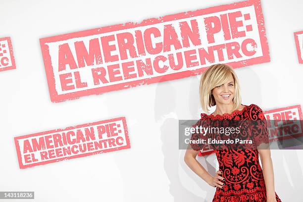 Actress Mena Suvari attends 'American Pie: Reunion' photocall at Villamagna Hotel on April 19, 2012 in Madrid, Spain.