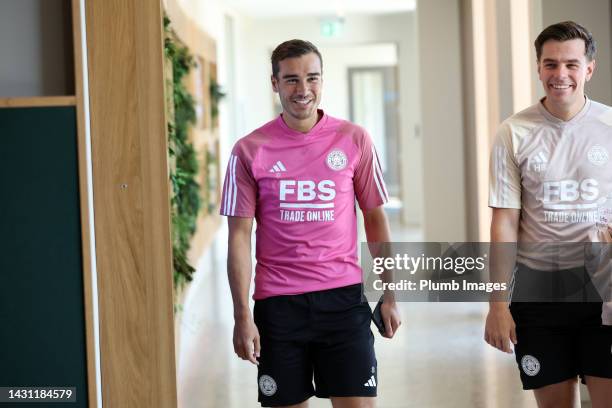 Harry Winks of Leicester City as players return to Pre-Season Training at Leicester City training Complex, Seagrave on July 03, 2023 in Leicester,...