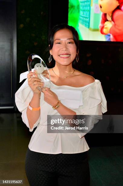 Domee Shi is honored during Variety's 10 Animators to Watch presented by Nickelodeon at Nickelodeon Animation Studio on October 06, 2022 in Burbank,...