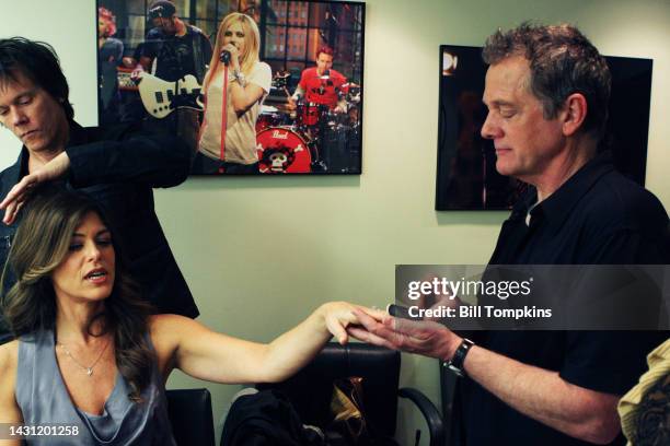 April 19: Michael and Kevin Bacon of The Bacon Brothers backstage during TV show PRIVATE SESSIONS on April 19th, 2009 in New York City.