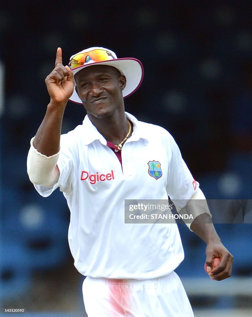 West Indies Darren Sammy celebrates catc