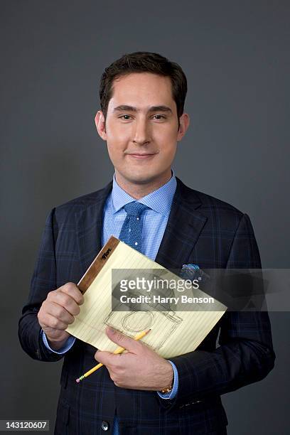 And founder of Instagram, Kevin Systrom poses for Forbes Magazine on December 12, 2011 in New York City.