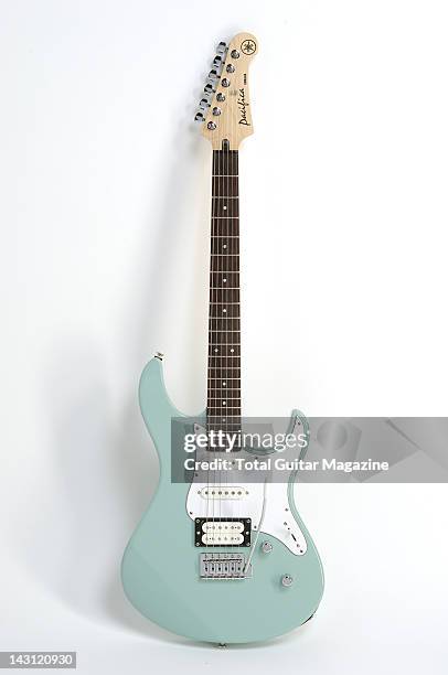 Yamaha Pacifica 112V electric guitar with a Sonic Blue finish, taken on October 5, 2007.