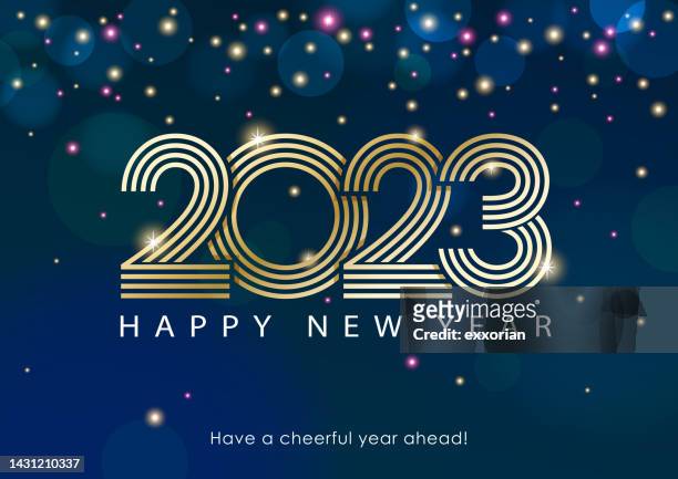 neujahrsfeierlichkeiten 2023 - evening ball stock-grafiken, -clipart, -cartoons und -symbole
