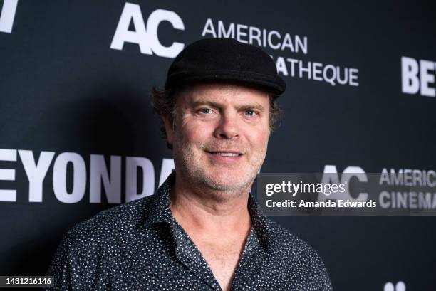 Actor Rainn Wilson attends the 2022 Beyond Fest: "Weird: The Al Yankovic Story" Screening at the Aero Theatre on October 06, 2022 in Santa Monica,...