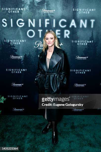 Maika Monroe attends the New York Comic Con "Significant Other" World Premiere Screening Reception at Gallow Green on October 06, 2022 in New York...