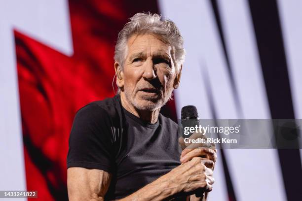 Roger Waters performs in concert during the "This Is Not a Drill" Tour at the Moody Center on October 06, 2022 in Austin, Texas.